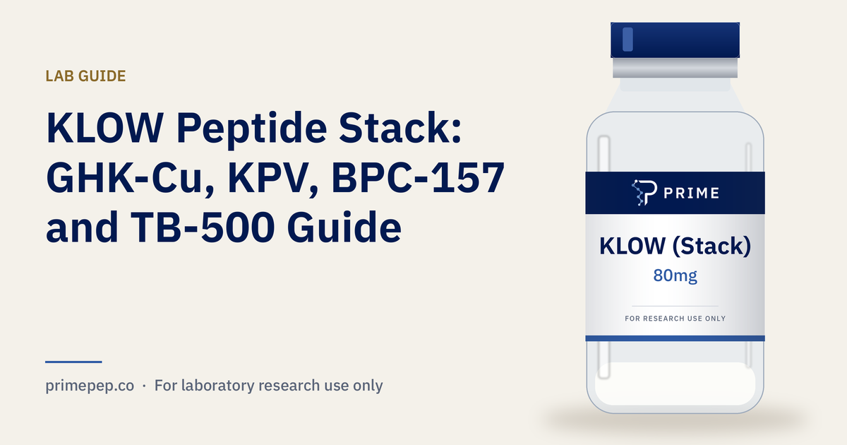 KLOW Peptide Stack: GHK-Cu, KPV, BPC-157 and TB-500 Guide